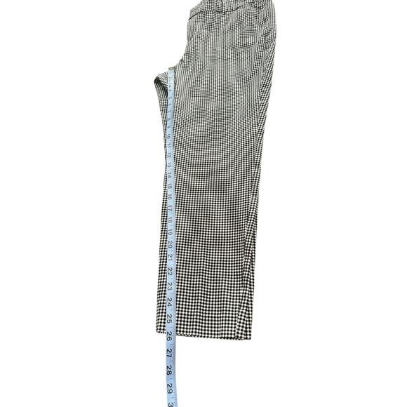 Old Navy Plus Black White Gingham Office Career Work Pixie Ankle Pants Size 16 - Picture 10 of 11